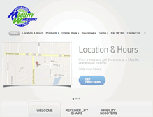 Tablet Screenshot of mobility-warehouse.com